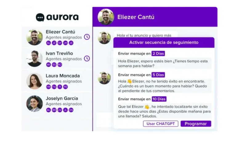 screenshot of Aurora Inbox